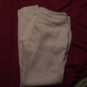 Express Columnist pants pinstriped